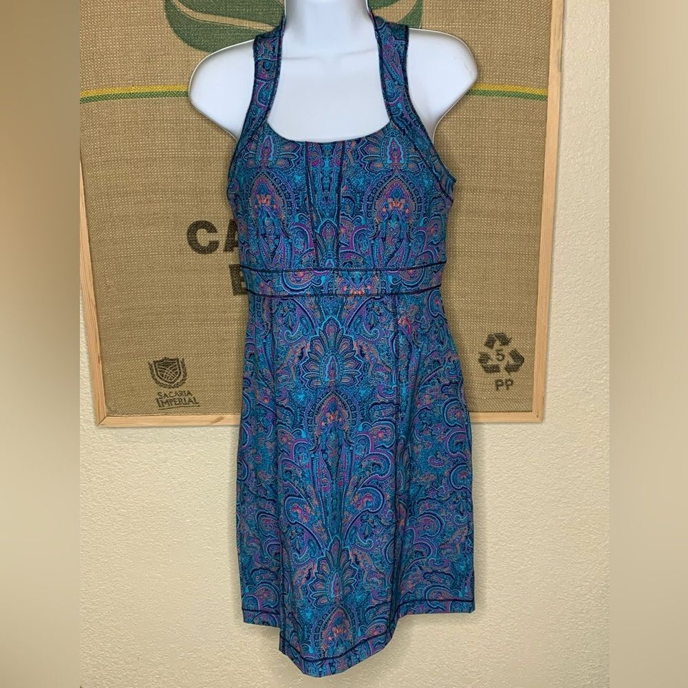 Title Nine Blue and Pink Paisley Mini Dress